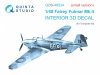 Quinta Studio QDS-48534 Fairey Fulmar Mk.II 3D-Printed & coloured Interior on decal paper (Trumpeter) (small version) 1/48
